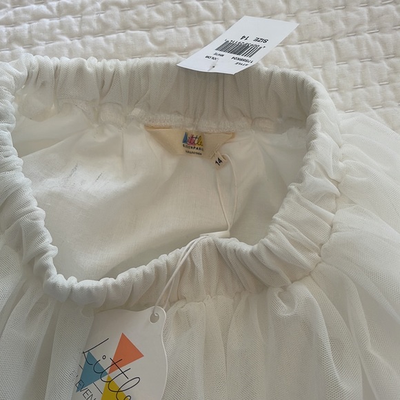 Designer Eleven Paris white tulle skirt with cotton lining size 14 years. New - Picture 9 of 12